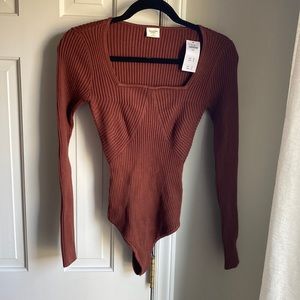 NWT Abercrombie sweater bodysuit